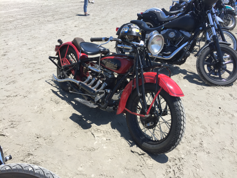 A real live Indian four. This is one of those bikes I thought I’d never see in person.
